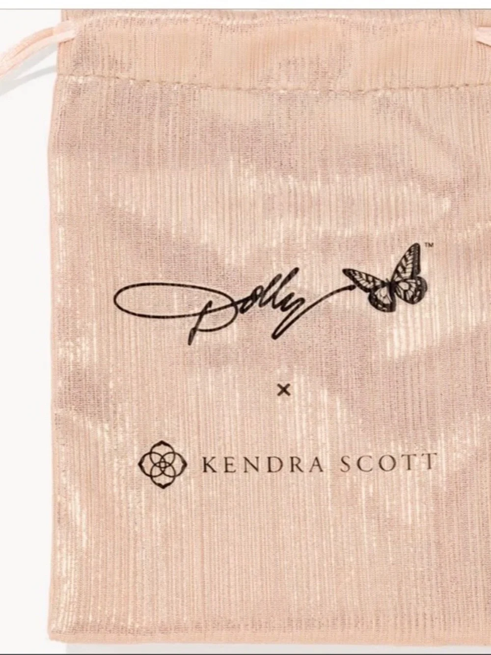 Dolly Parton x Kendra Scott Ari Heart Gold Stud Earrings in Light Pink Drusy